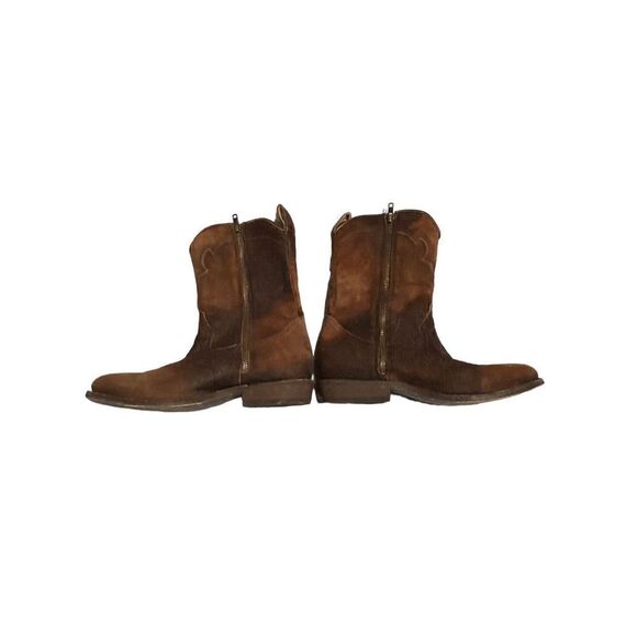 Corral Western Boots Mens Lamb Embroidery Zip Leather Chocolate C3886 Sz 7d - Picture 2 of 8